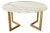 French Modern Oval Marble Dining Table For Sale