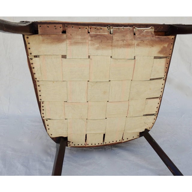 Traditional Mid-19th Century James K. Polk Wingback Chair For Sale - Image 3 of 13