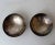 Mid Century Modern Pair of Alfredo Scciarotta Modernist Silver Mini Bowls. Dimensions: 1: 4" diam x 1"h 2: 4.25" diam x...