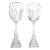 Vintage Pair of Eiffel Tower Wine Glasses For Sale