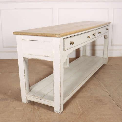English Painted Pine Dresser Base For Sale - Image 9 of 14
