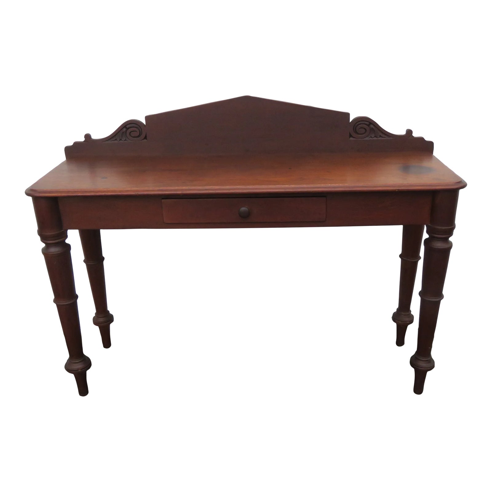 Late 1800s Writing Computer Office Desk Server Console Table | Chairish
