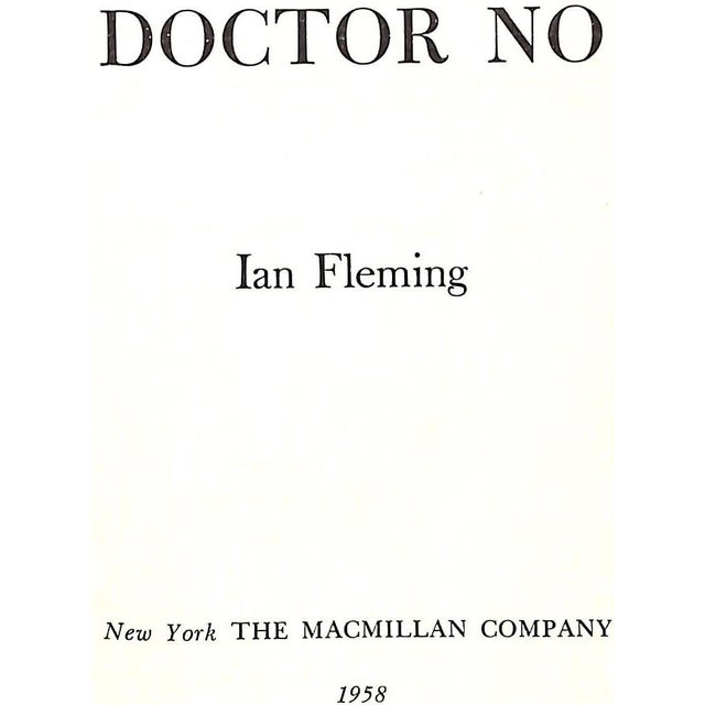 Traditional "Doctor No" 1958 Fleming, Ian For Sale - Image 3 of 6