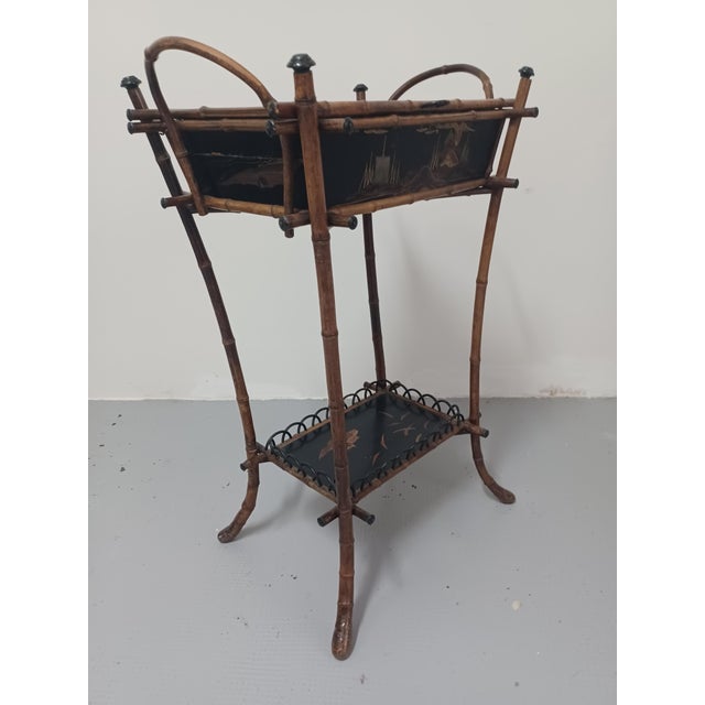 19th Century Worker in Bamboo and Lacquer Panels, 1890s For Sale - Image 9 of 15