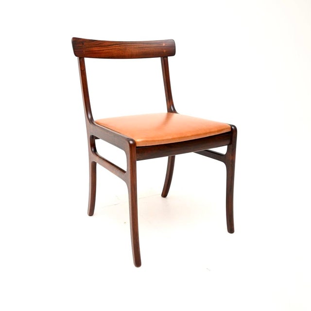 Mid-Century Modern Vintage Danish Dining Chairs attributed to Ole Wanscher, 1960, Set of 10 For Sale - Image 3 of 11