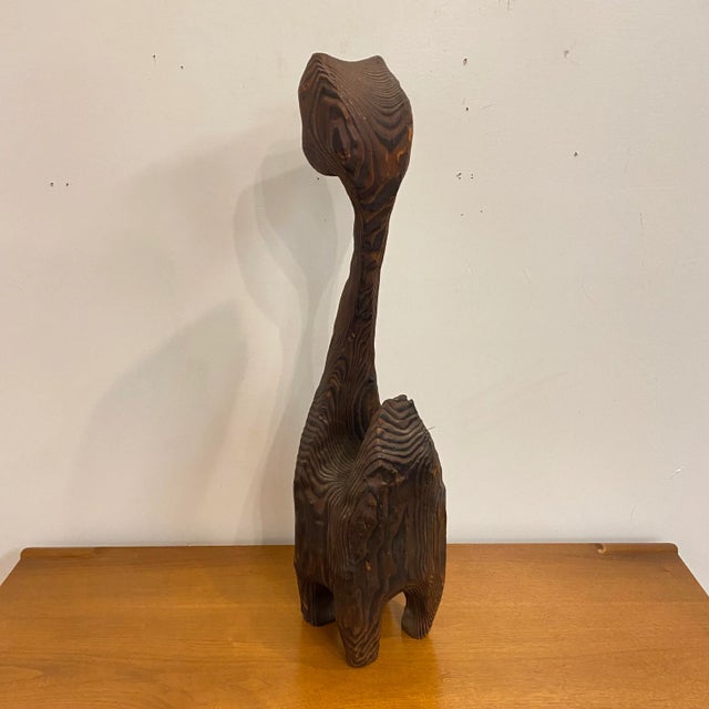 1960s 1960s Mid-Century Modern Witco Wood Carved Cat For Sale - Image 5 of 12