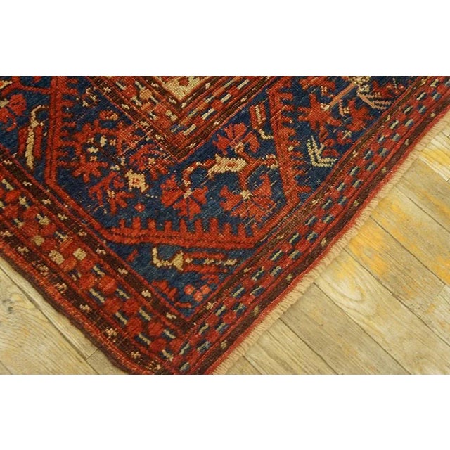 1880s Brown Medallion Tribal Antique Turkish Anatolian Kula Carpet 4'6'' X 5'6'' Knotted Wool Rug For Sale - Image 10 of 11