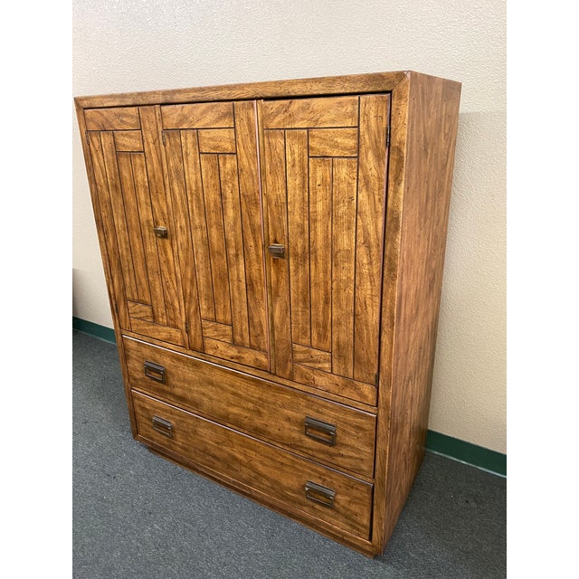 1970's Drexel Heritage Woodbriar Collection Campaign Chest Chairish