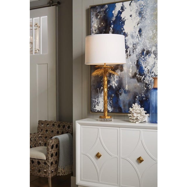 2020s Wildwood Palm Island Table Lamp - Gold For Sale - Image 5 of 6