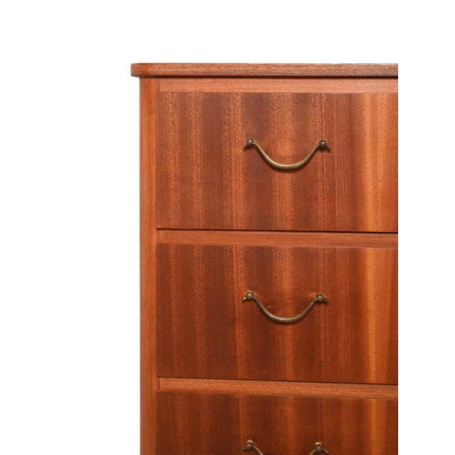 Scandinavian Mahogany Chest of Drawers, 1950s-1960s For Sale - Image 6 of 10