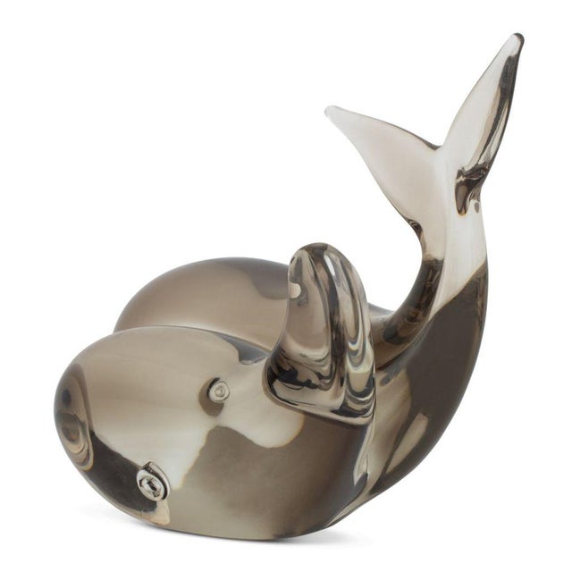 Art Glass Double Whale Sculpture For Sale In New York - Image 6 of 6