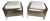 Pair of Lucite Waterfall Ottomans in the Style of Charles Hollis Jones For Sale