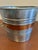 Vintage Metal Bucket With Copper Accent Band and Brass Handles For Sale - Image 4 of 9