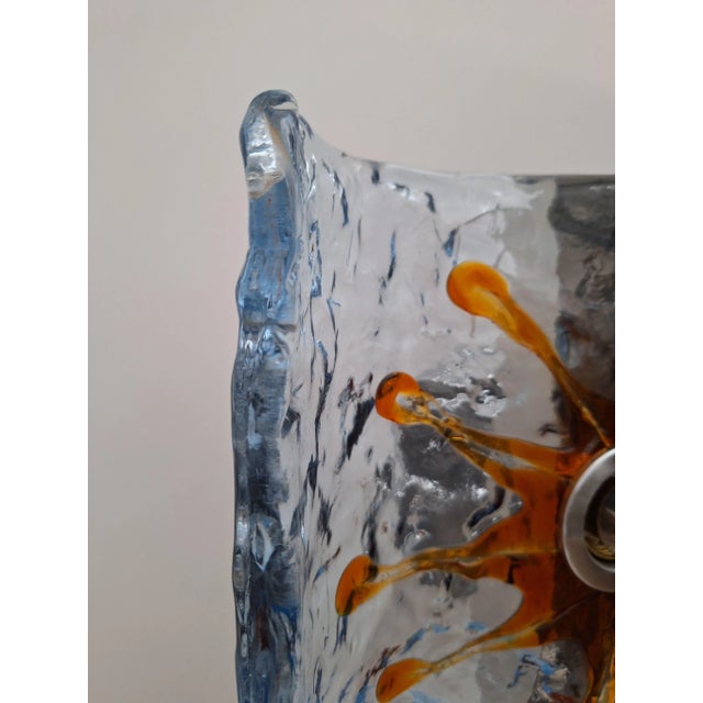 Sconces attributed to Toni Zuccheri for Mazzega, Italy, 1970s, Set of 2 For Sale - Image 6 of 7