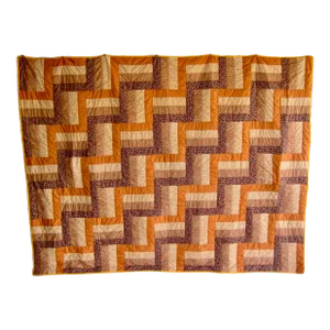 American Amish Mid Century Quilt Thanksgiving Colors