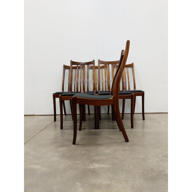 Mid-Century Modern Set of 6 Vintage Mid Century Modern Dining Chairs For Sale - Image 3 of 9