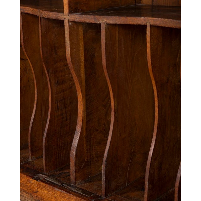 Vintag Industrial Style Wooden Rolling Shutter Filing Cabinet, 1940s For Sale - Image 14 of 18