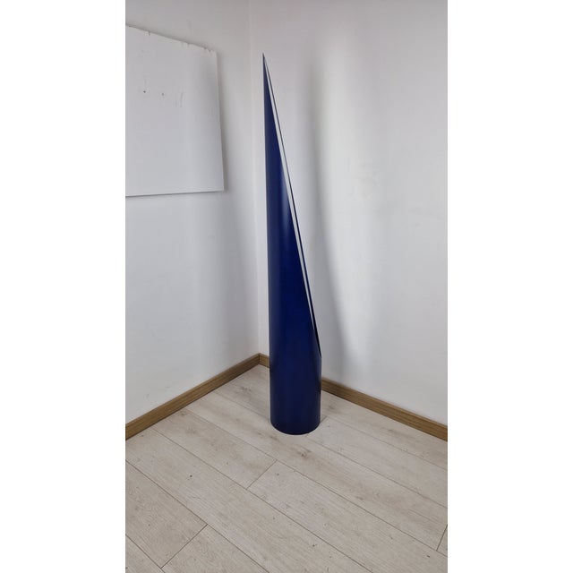 Model Unghia Nail Lipstick Floor Mirror in Blue For Sale - Image 6 of 12