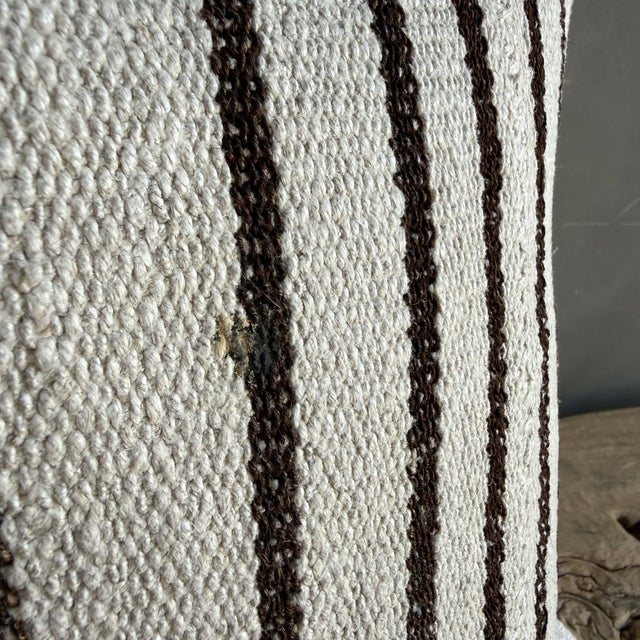 Not Yet Made - Made To Order Vintage Rug Pillow Cover With Stripes For Sale - Image 5 of 8
