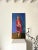 An unusual and bold Mid Century oil on canvas, France c. 1970. This large French painting features a full length portrait...