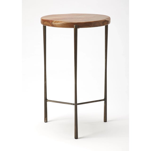 Brisbane Live Edge Accent Table, Multi-Color For Sale In Chicago - Image 6 of 6