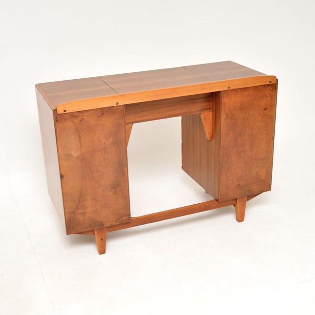 Brown Vintage Walnut Dressing Table from Heals, 1950 For Sale - Image 8 of 16