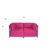 Axis 2pc Sectional Regency Fuchsia Titanium Frame For Sale In Chicago - Image 6 of 7