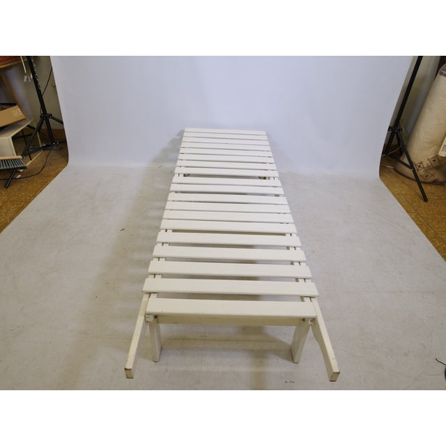 1970s Mid-Century Wooden Riviera Garden Lounger from Triconfort, 1970s For Sale - Image 5 of 10