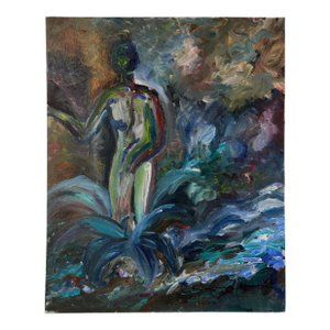 Nude in the Garden Fauvist Nude Original by Anna Norman