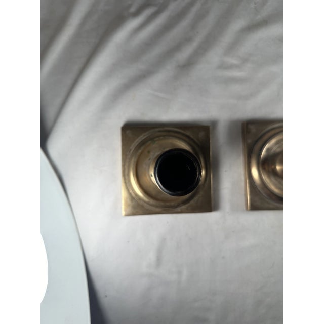 Baroque Antique 17th Century Pair of Dutch Bronze Candlesticks. For Sale - Image 3 of 12