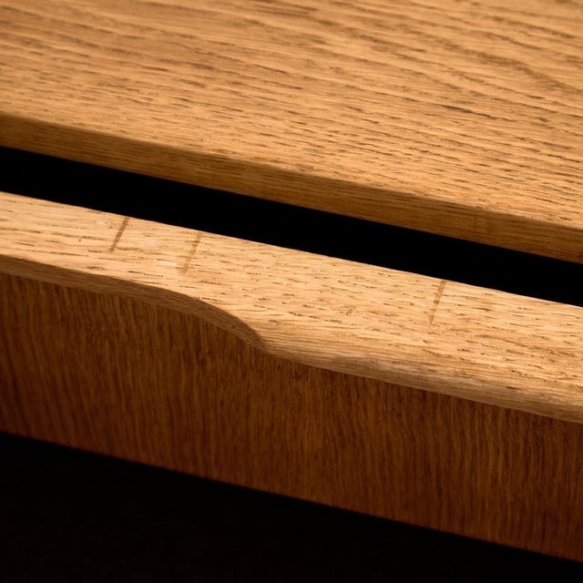 Mid-Century Oak Nightstand, 1960s For Sale - Image 4 of 15