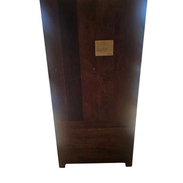 Traditional Late 20th Century Henredon Oak Bookcase With Four Drawers | Traditional Library Cabinet | 78"h For Sale - Image 3 of 7