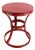 Round Red Side Table For Sale