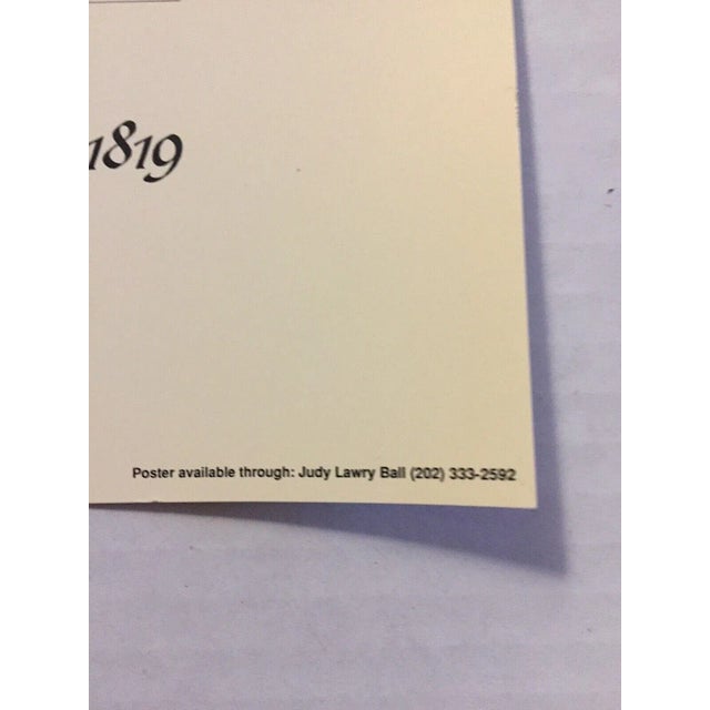 Vintage 80s Architecture Rendering Poster “East Front of Capitol” 1819 by C. A. Busby For Sale - Image 10 of 10