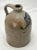 Antique American Primitive Blue Decorated Stoneware 1 Gallon Spirits Jug - Circa Late 19th Century For Sale - Image 4 of 12