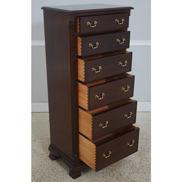 Chippendale Henkel Harris Mahogany Model 174 Lingerie Chest For Sale - Image 3 of 14
