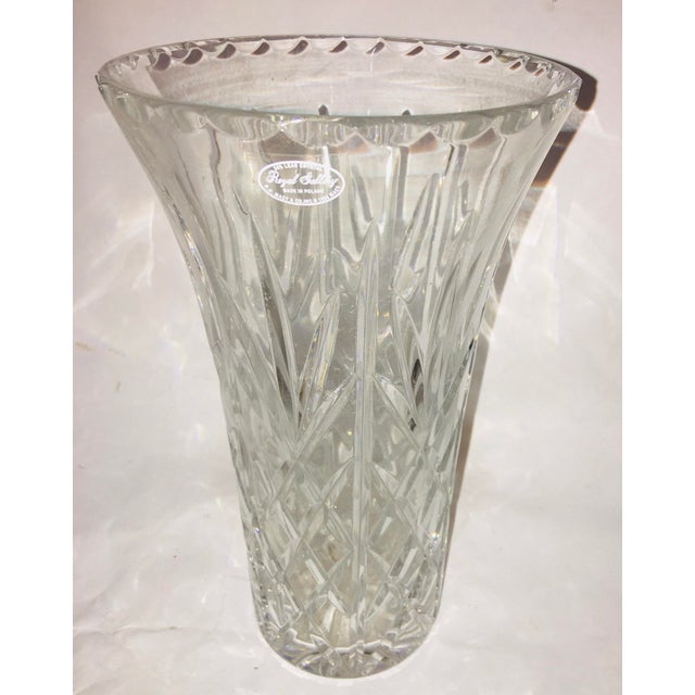 Royal Gallery Lead Crystal Tall Vase From Poland Chairish