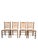 Vintage French Country Rush Seat Ladder Back Dining Chairs in Pine – Set of 4 A charming set of four French Country ladder...