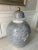 Chelsea House Inc Chelsea House Marbled Gray Porcelain Lidded Urn With Gold Highlights, 2010s For Sale - Image 4 of 12
