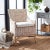 Contemporary Cristen Rattan Accent Chair with Cushion - Natural White Wash/ White For Sale - Image 3 of 11