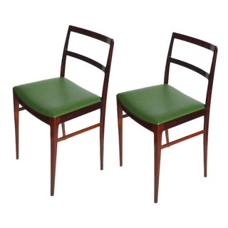 Brazilian Rosewood Stools - A Pair For Sale