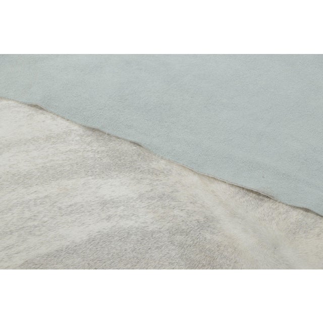 Rug & Kilim’s Contemporary Cowhide in Cream Hues and Gray Accents For Sale - Image 9 of 9