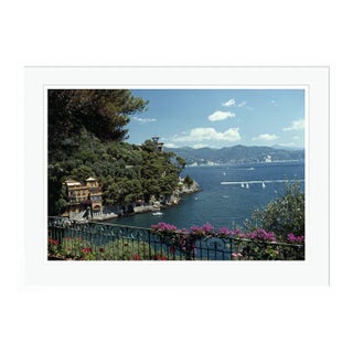 Ardissones House Portofino 1977 by Slim Aarons White Framed C-Print For Sale