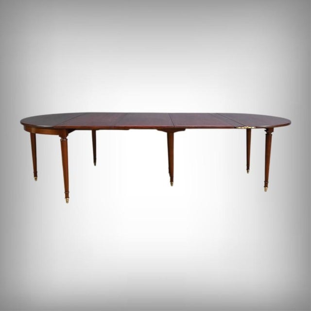 Mahogany Half-Moon Extending Table, Late 19th Century, in Restored conditions. Designed before 1890