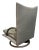 Mid-Century Grey Leather Torino Swivel Lounge Chair by Rolf Benz, Germany, 1980s For Sale