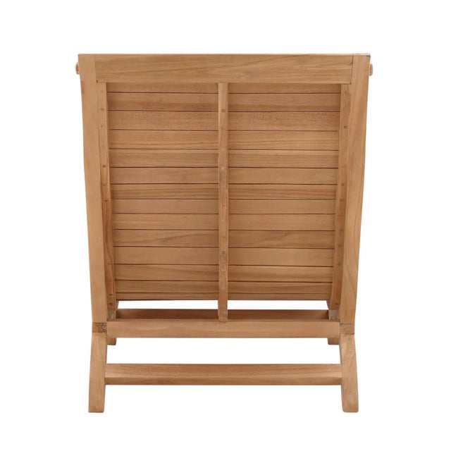 Outdoor Teak Slatted Ahmi Chair For Sale - Image 4 of 6