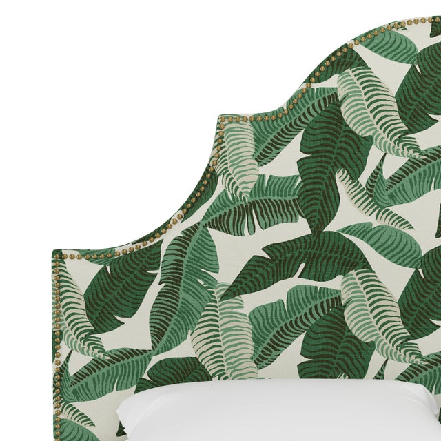 Transitional Halsted Headboard in Natural Banana Palm, Queen For Sale - Image 3 of 6