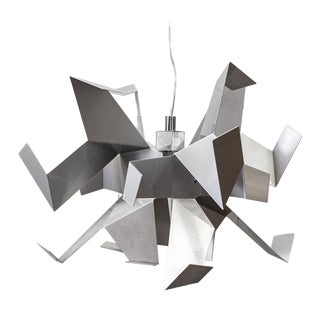 Glow Metal Pendant Lamp by Vicente Garcìa Jiménez and Enrico Franzolini for Pallucco, 1990s For Sale