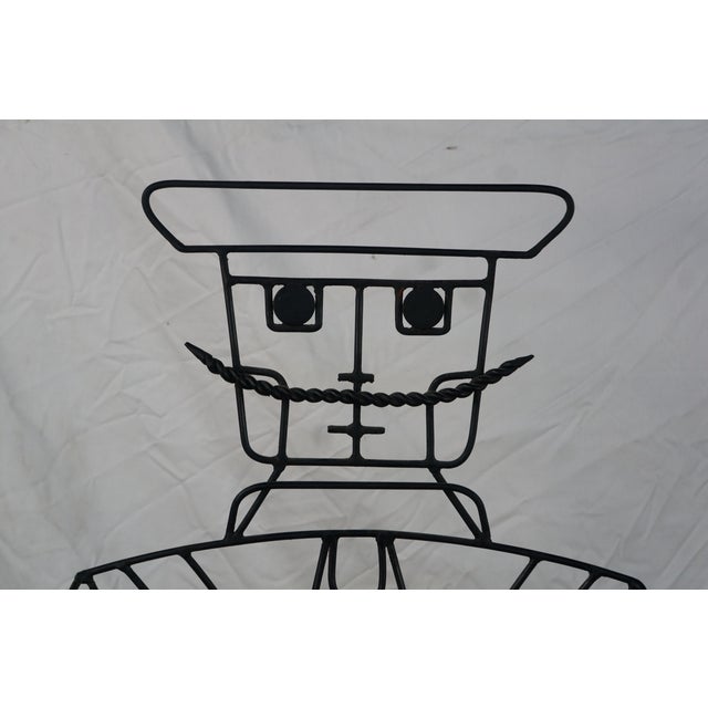 1960s 2 John Risley 1960s Welded Steel Mr. & Mrs. Figural Peoples Chairs MCM 51" For Sale - Image 5 of 18