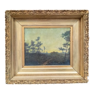 1910's American Tonalist Landscape Painting by Robertson Kirtland Mygatt 1911 For Sale